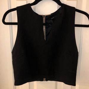 Black crop top